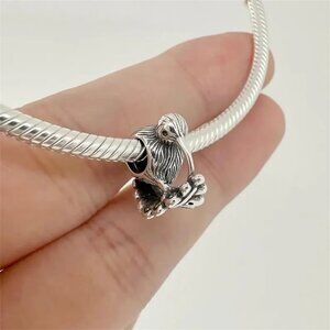 ✨✨Pandora Kiwi & Fern Leaf Charm  Sterling silver gift